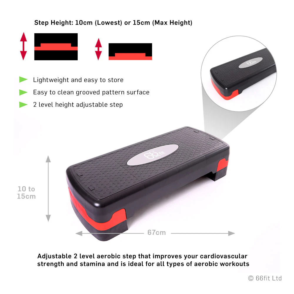 66fit Height Adjustable Aerobic Step - Image 8