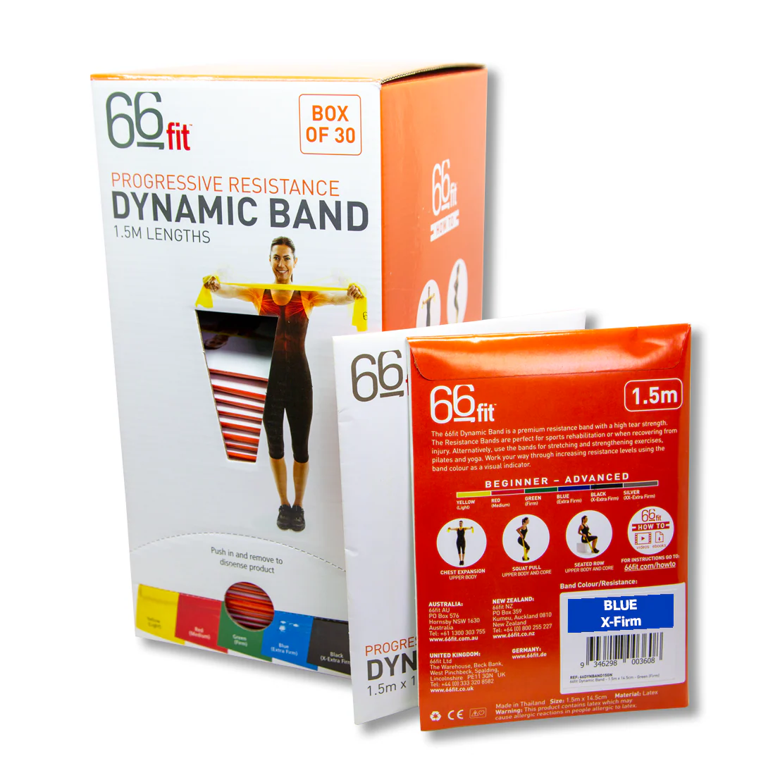 66fit Dynamic Resistance/Exercise Band 1.5m - Box Of 30 - Image 8