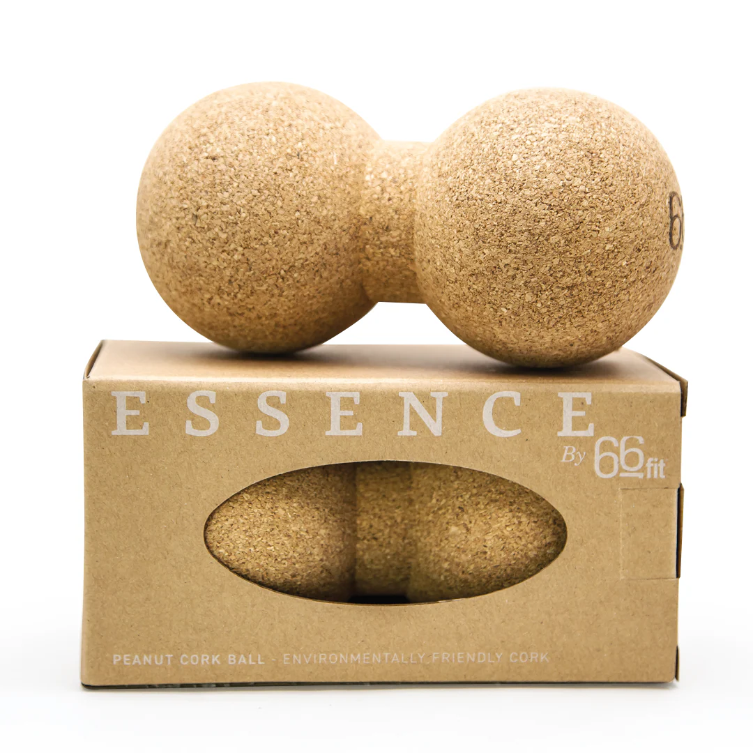 66fit Essence Cork Peanut Massage Ball - 15.5cm x 8cm - Image 2