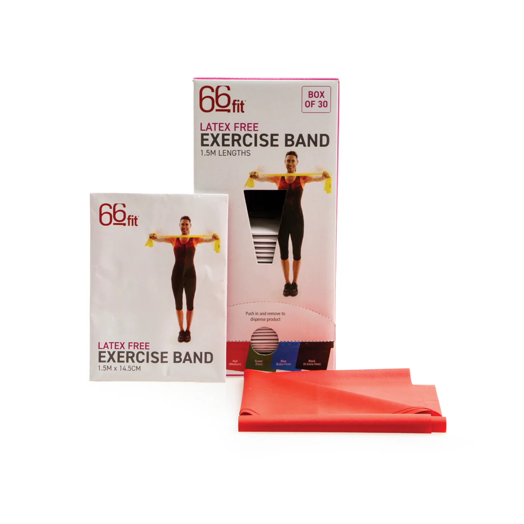 66fit Latex Free Exercise Band – 1.5m Box of 30 - Image 8