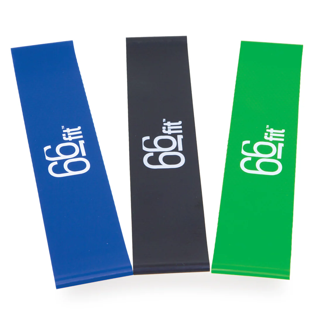 66fit Resistance Exercise Band Loops 25cm – Heavy - Set of 3 - Image 3