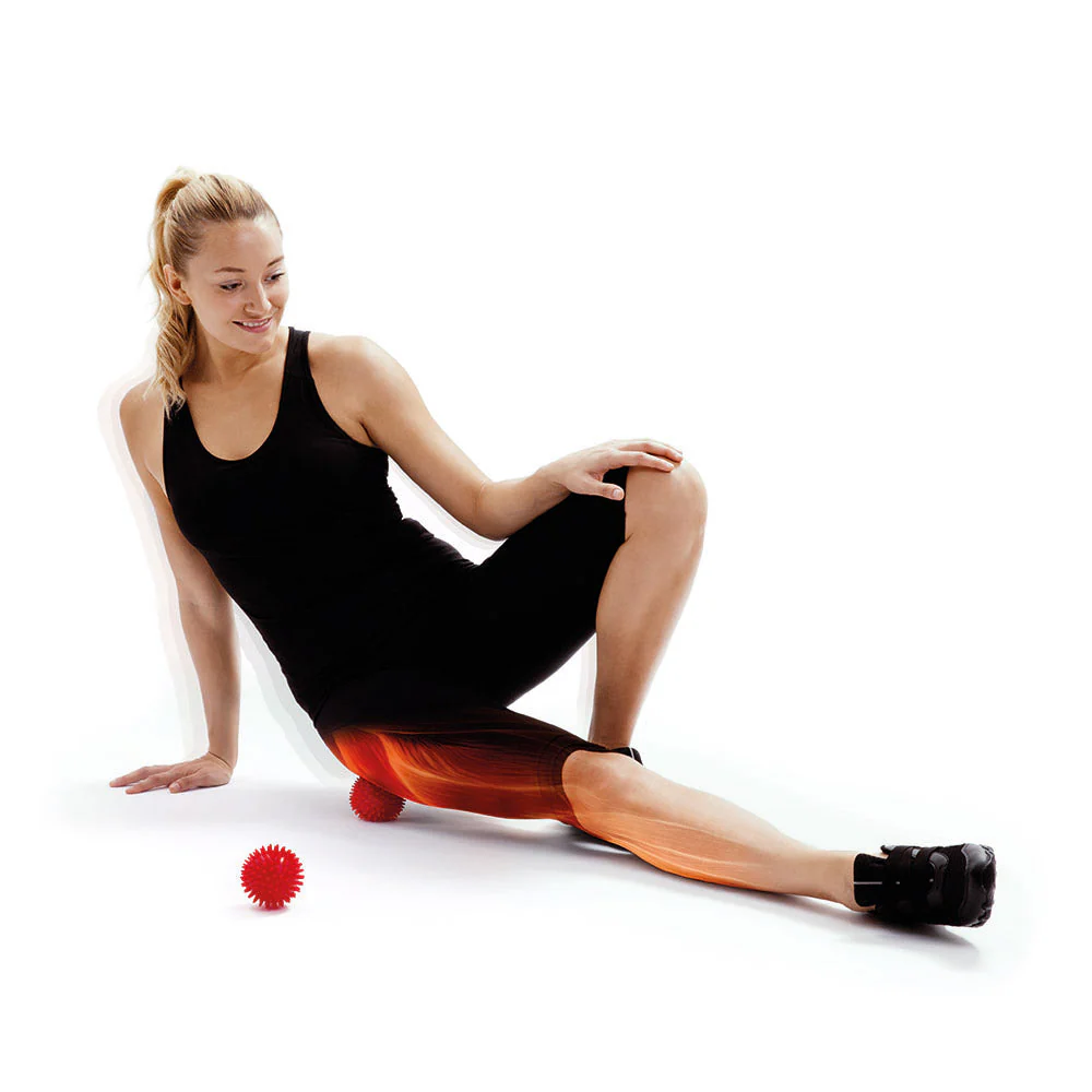 66fit 8cm Hard Spiky Massage Ball - Hard 2Pcs - Image 3