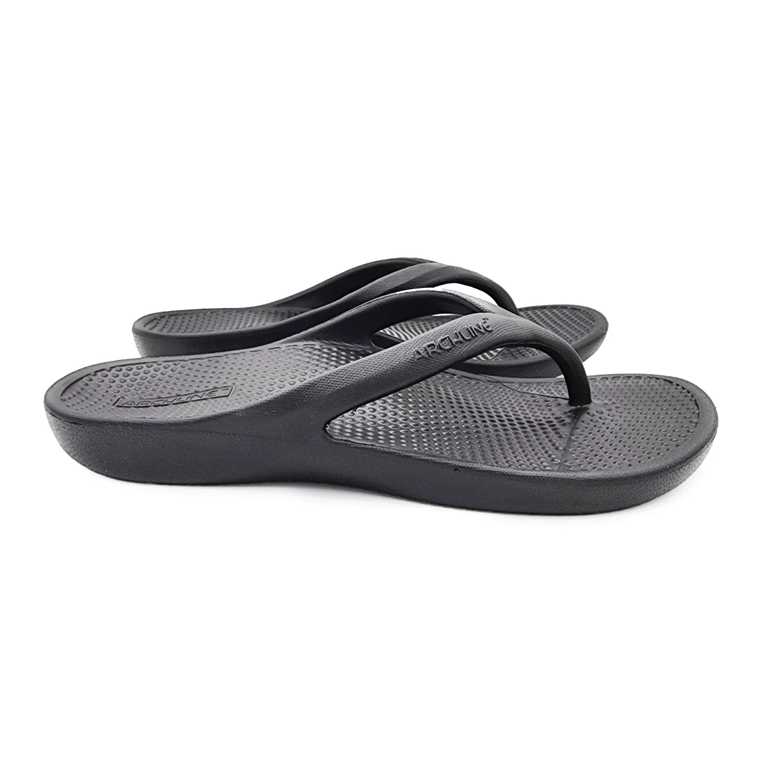 Archline Rebound Orthotic Thongs - Black - Image 2