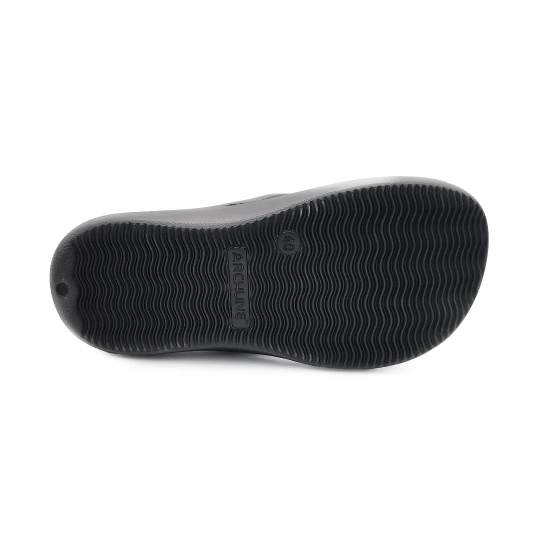 Archline Rebound Orthotic Thongs - Black - Image 3