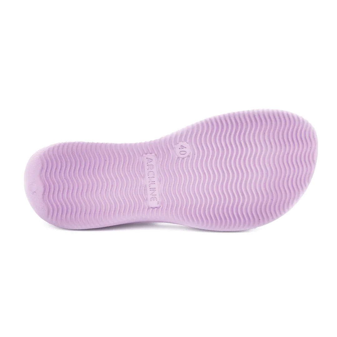 Archline Rebound Orthotic Thongs - Lilac - Image 3