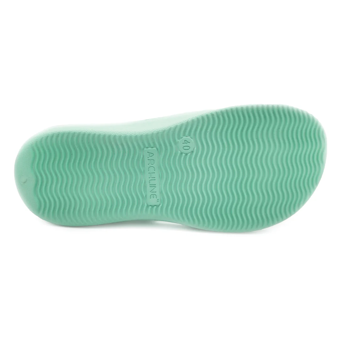 Archline Rebound Orthotic Thongs - Mint Green - Image 3