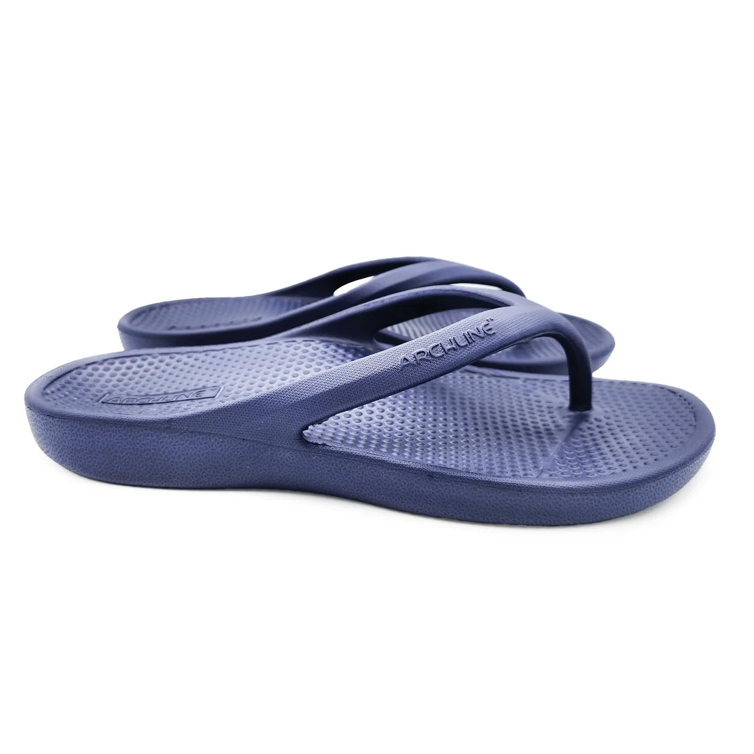 Archline Rebound Orthotic Thongs - Navy - Image 2
