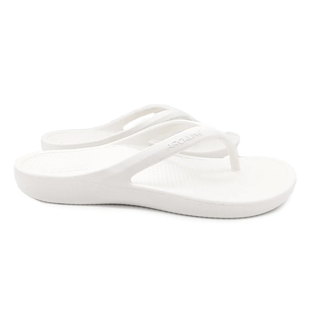 Archline Rebound Orthotic Thongs - White - Image 2
