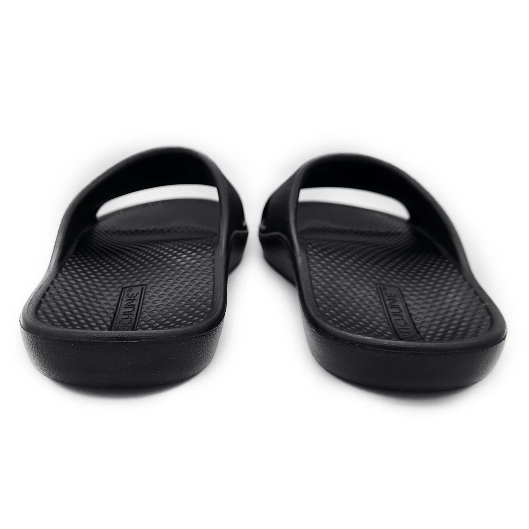 Archline Rebound Orthotic Slides - Black - Image 6