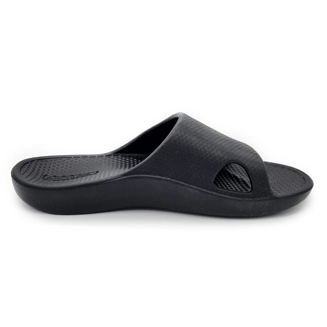 Archline Rebound Orthotic Slides - Black - Image 7
