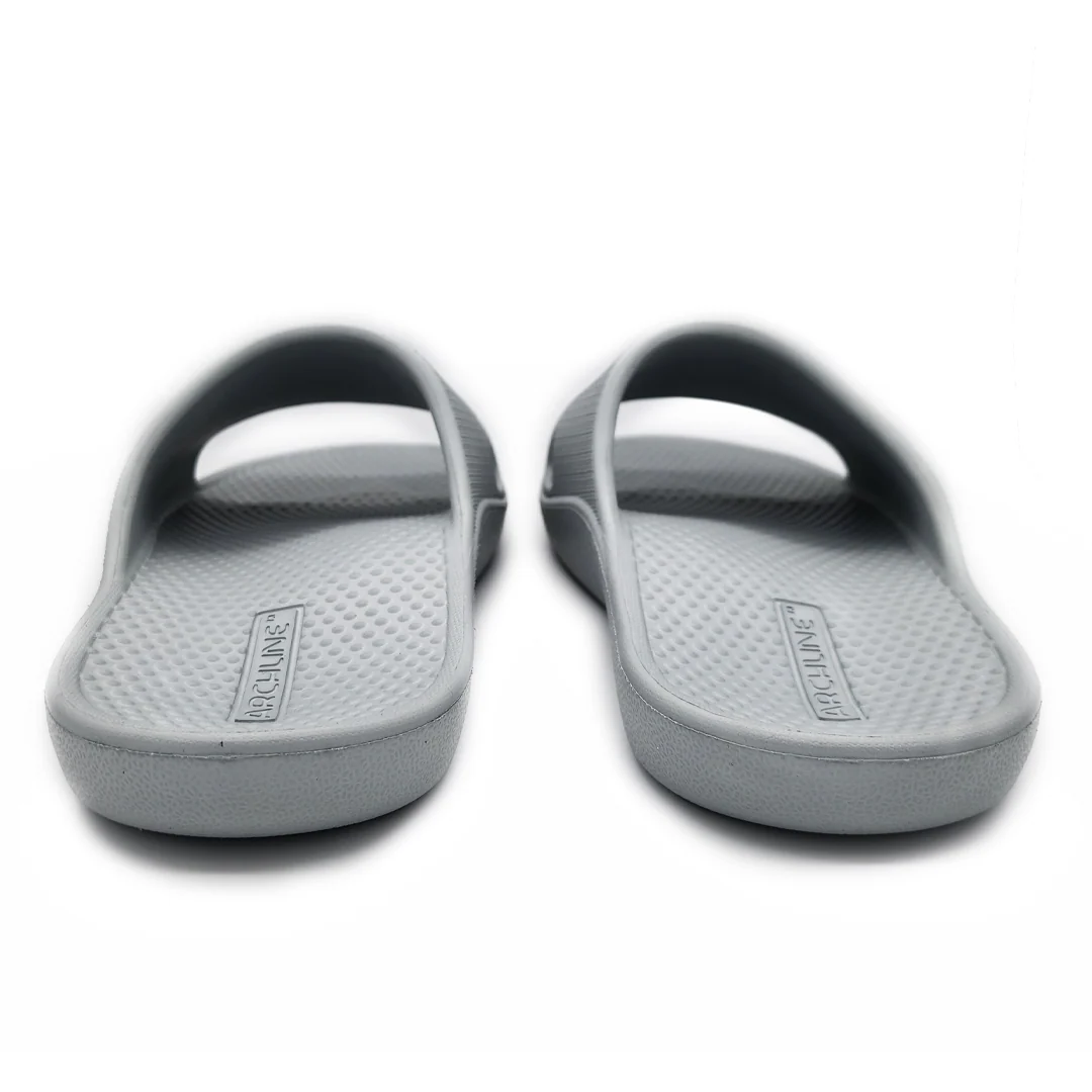 Archline Rebound Orthotic Slides - Stone Grey - Image 6