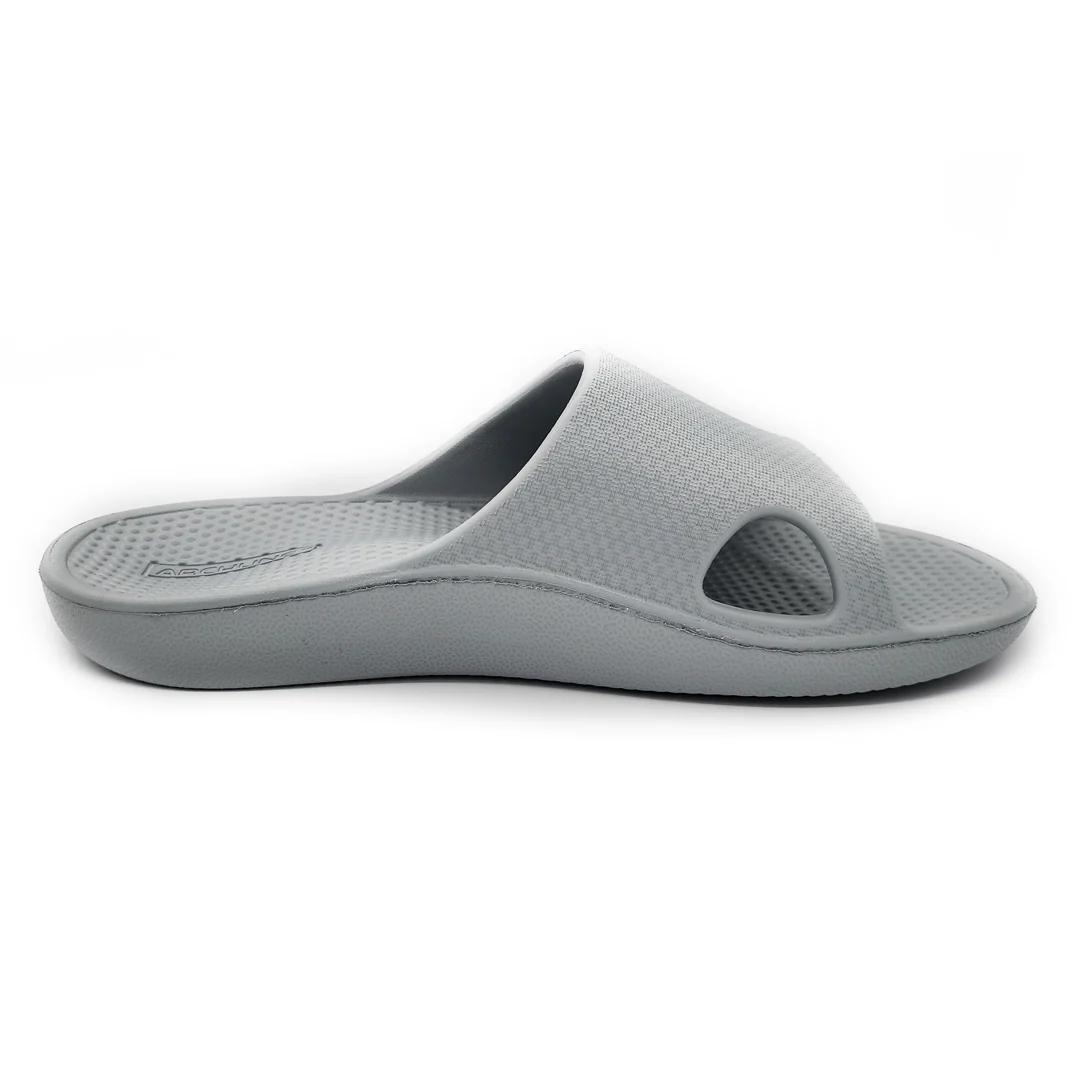 Archline Rebound Orthotic Slides - Stone Grey - Image 7