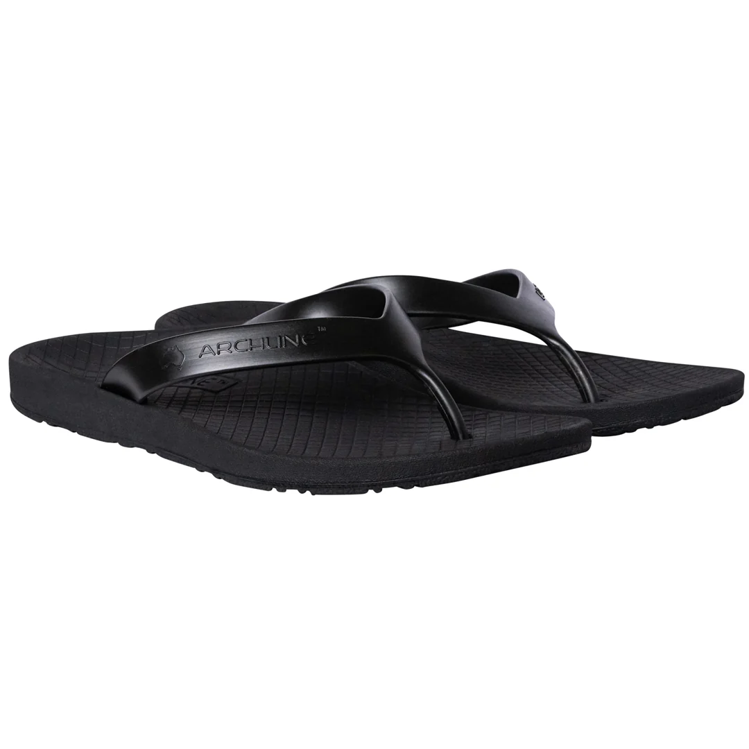 Archline Thongs/Flip Flops Black - Image 3