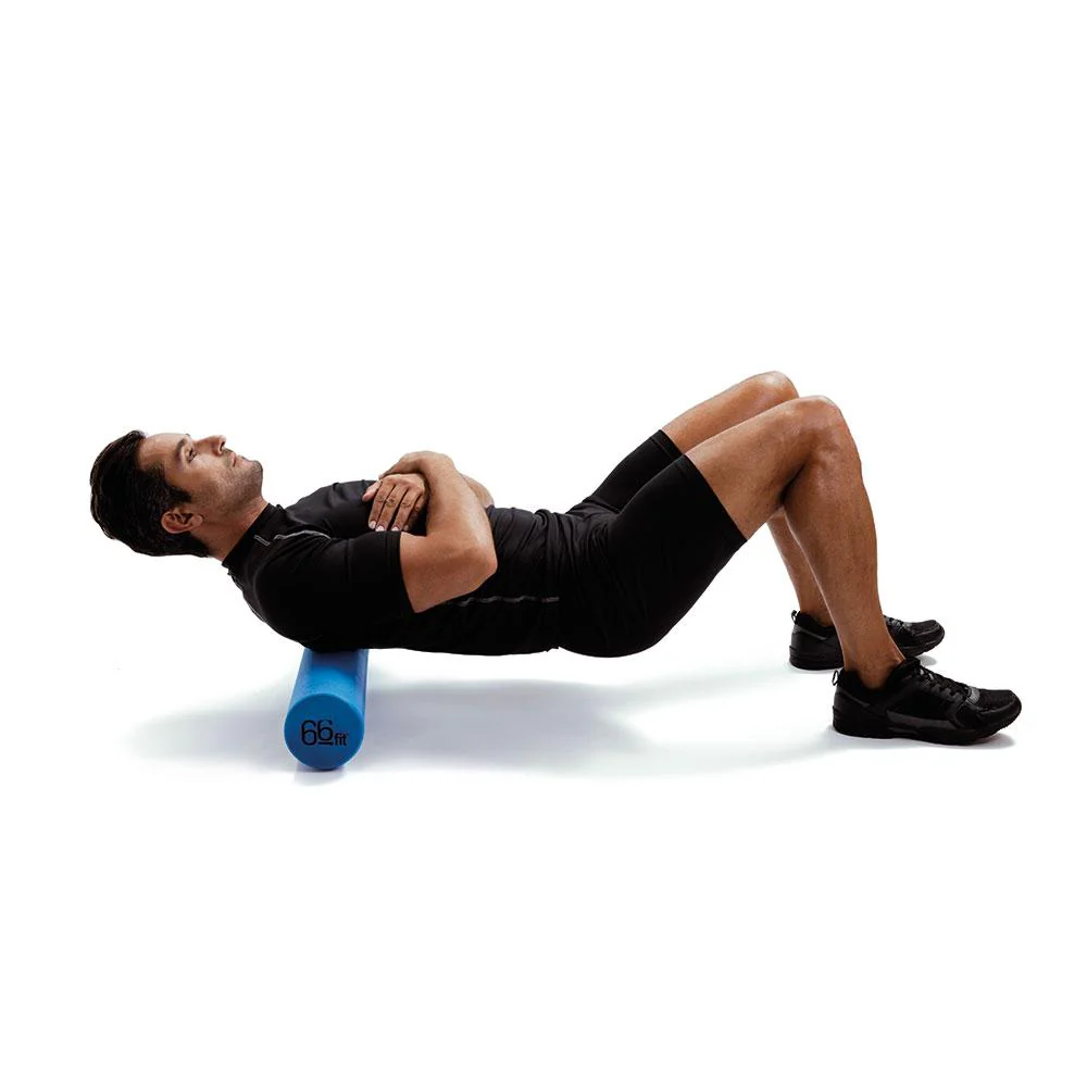 66fit Eva Foam Roller - Light Blue - 10cm x 90cm - Image 5