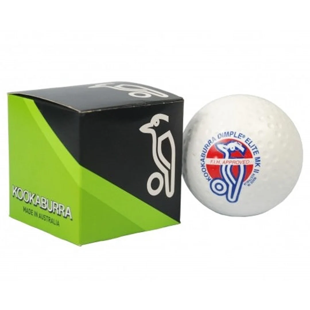 Kookaburra Elite II Hockey Ball (White) - Image 2