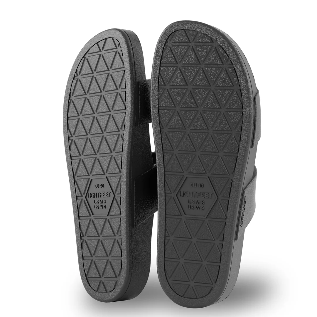 Lightfeet Double Strap Slides - Black - Image 3