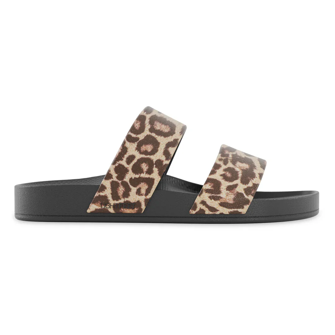 Lightfeet Double Strap Slides - Black Leopard - Image 4
