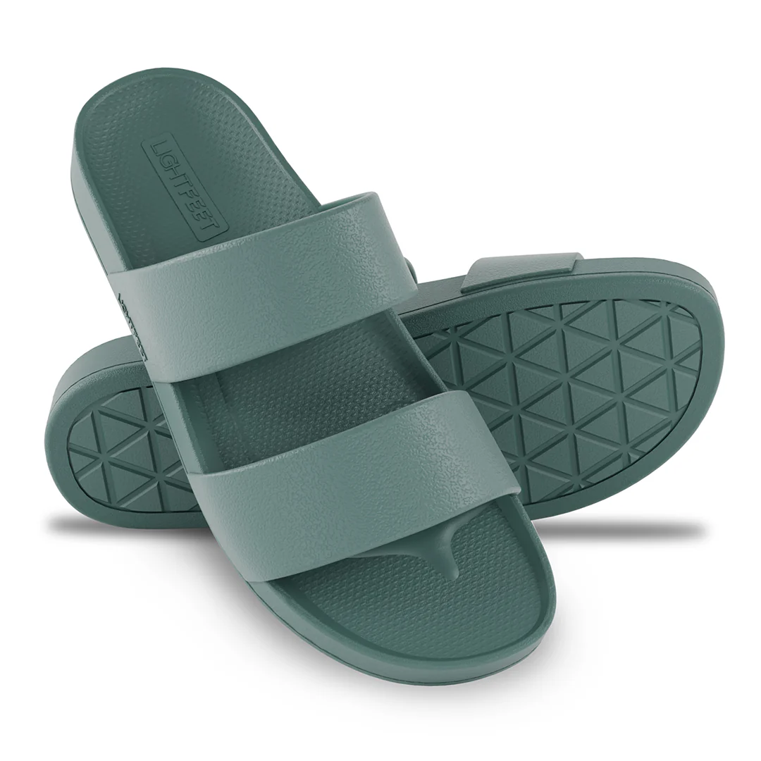 Lightfeet Double Strap Slides - Forest Green - Image 9