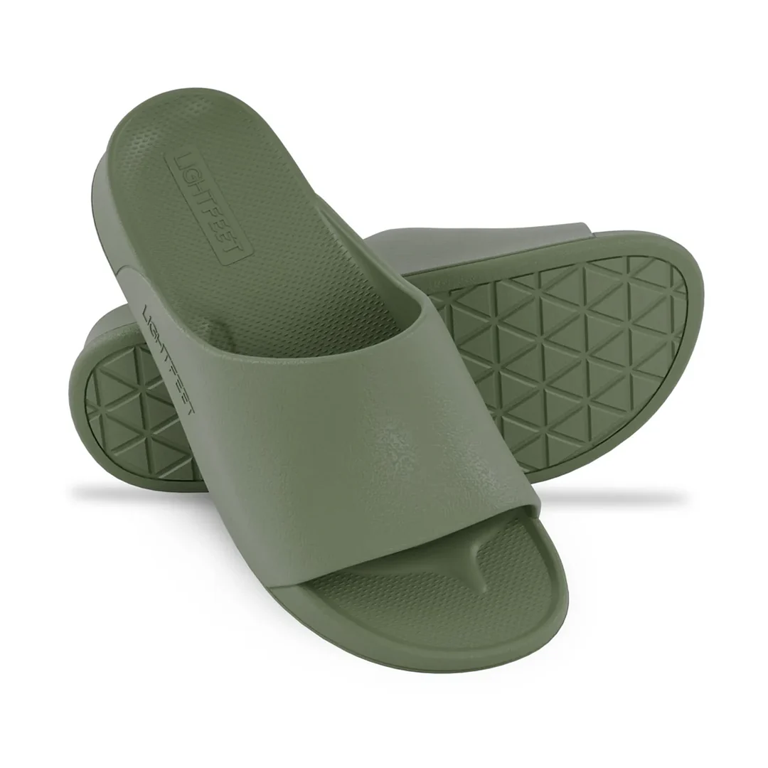 Lightfeet Single Strap Slides - Khaki - Image 9