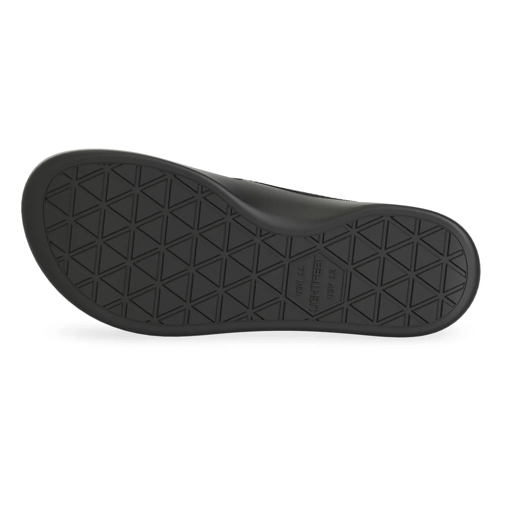 LightFeet Arch Support Flip Flops/Thongs - Black - Image 3