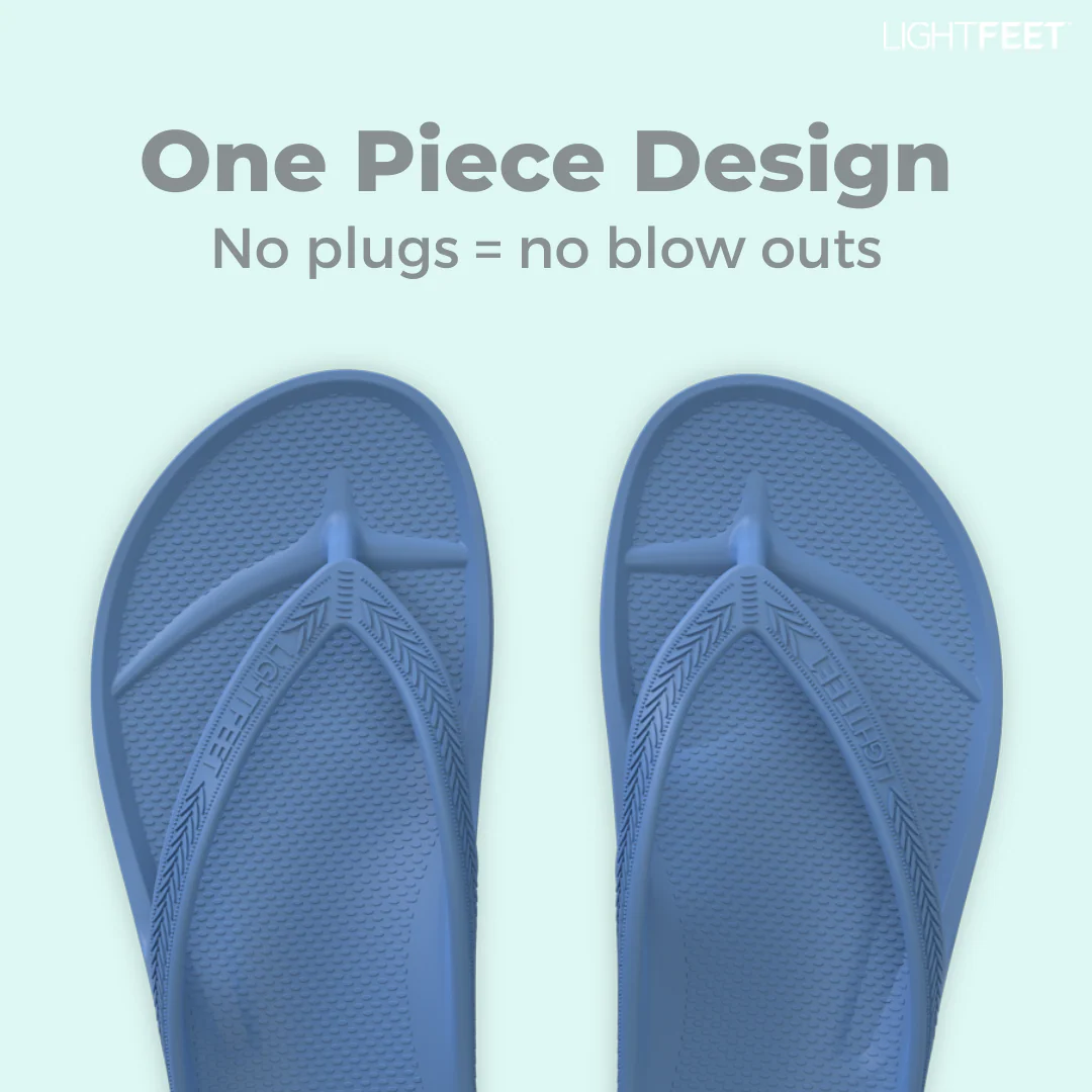 LightFeet Arch Support Flip Flops/Thongs - Denim - Image 8