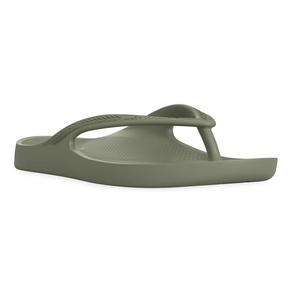 LightFeet Arch Support Flip Flops/Thongs - Khaki - Image 3