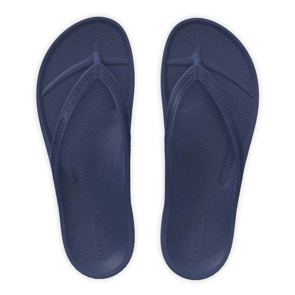 LightFeet Arch Support Flip Flops/Thongs - Navy - Image 6