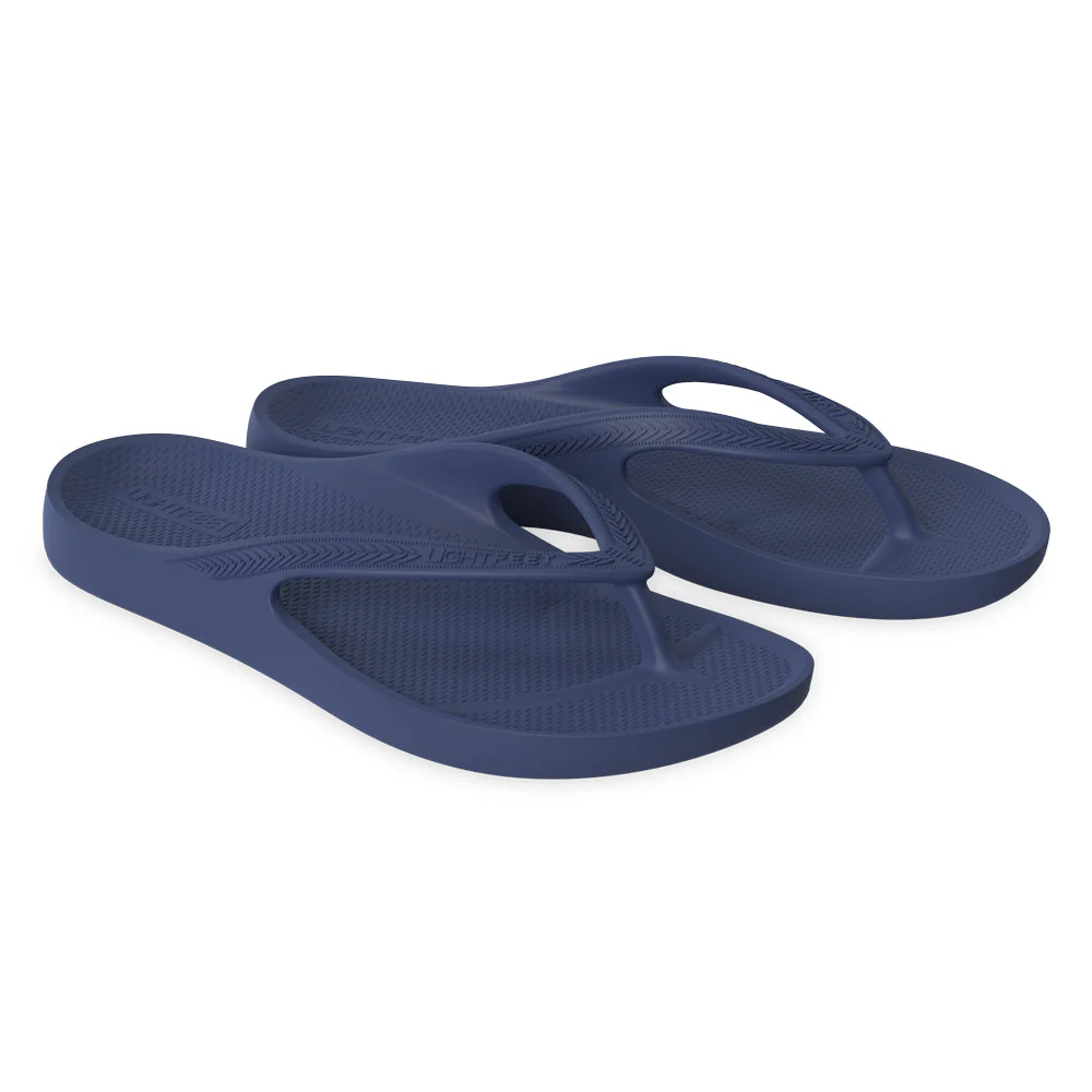 LightFeet Arch Support Flip Flops/Thongs - Navy - Image 7