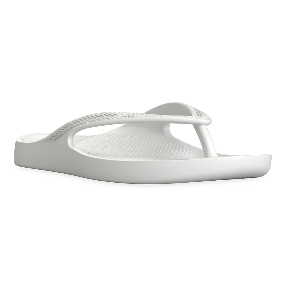 LightFeet Arch Support Flip Flops/Thongs - White - Image 3