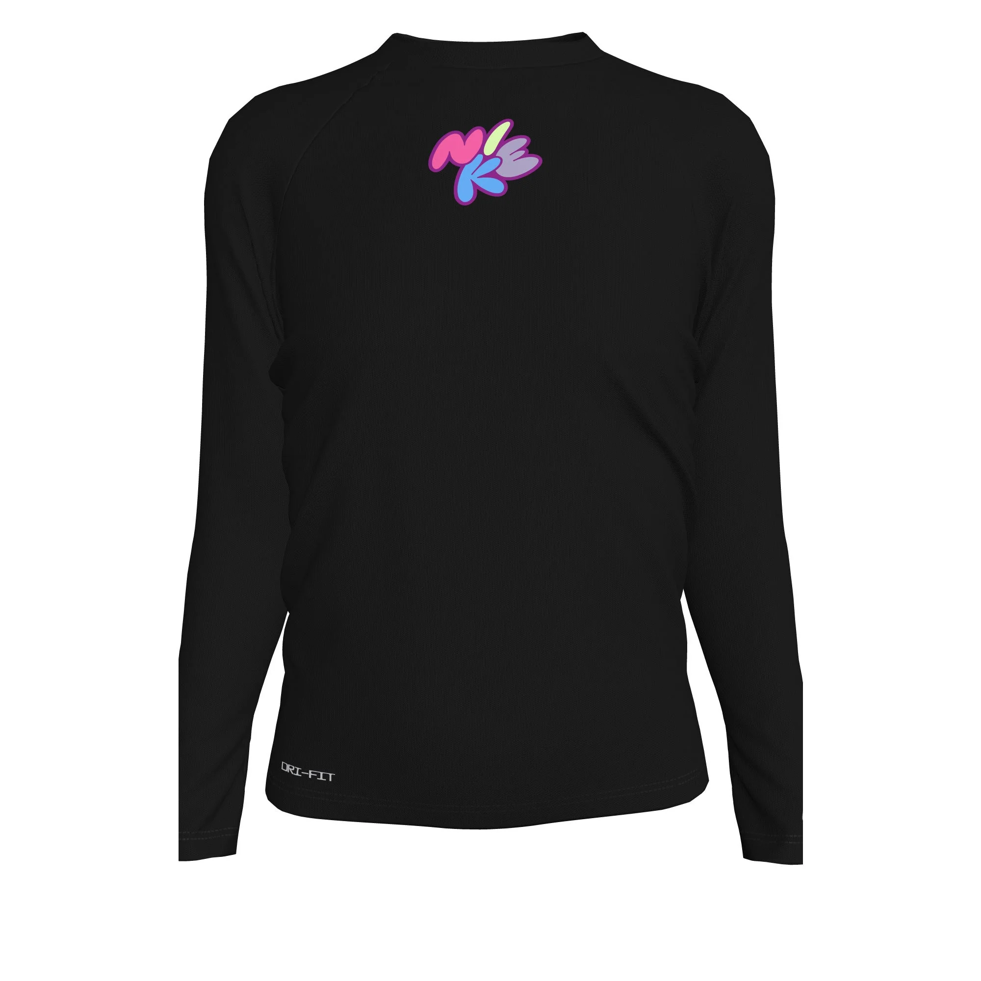 Nike Bubble Script Big Kids' Dri-FIT Long-Sleeve Hydroguard - Image 3