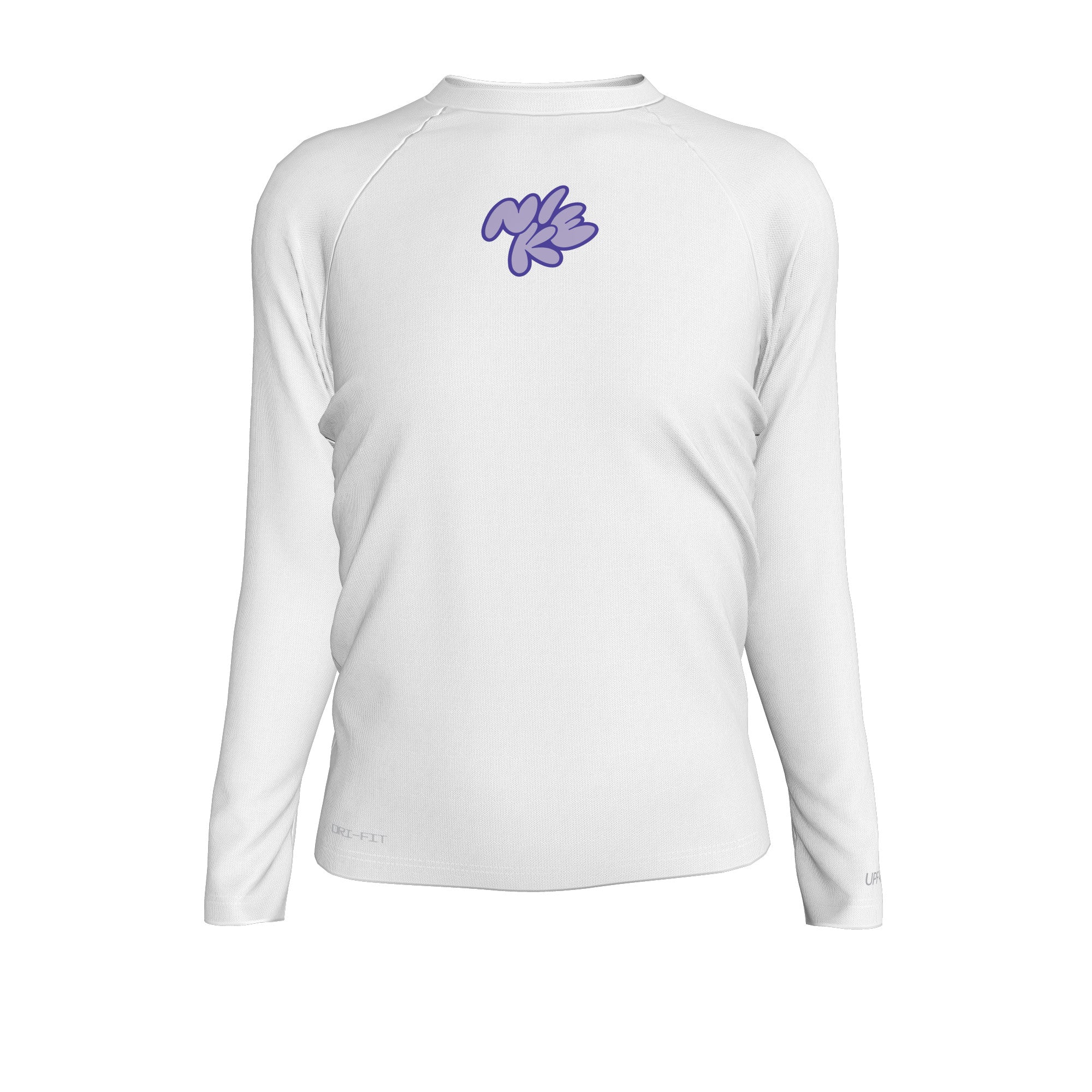 Nike Bubble Script Big Kids' Dri-FIT Long-Sleeve Hydroguard - Image 6