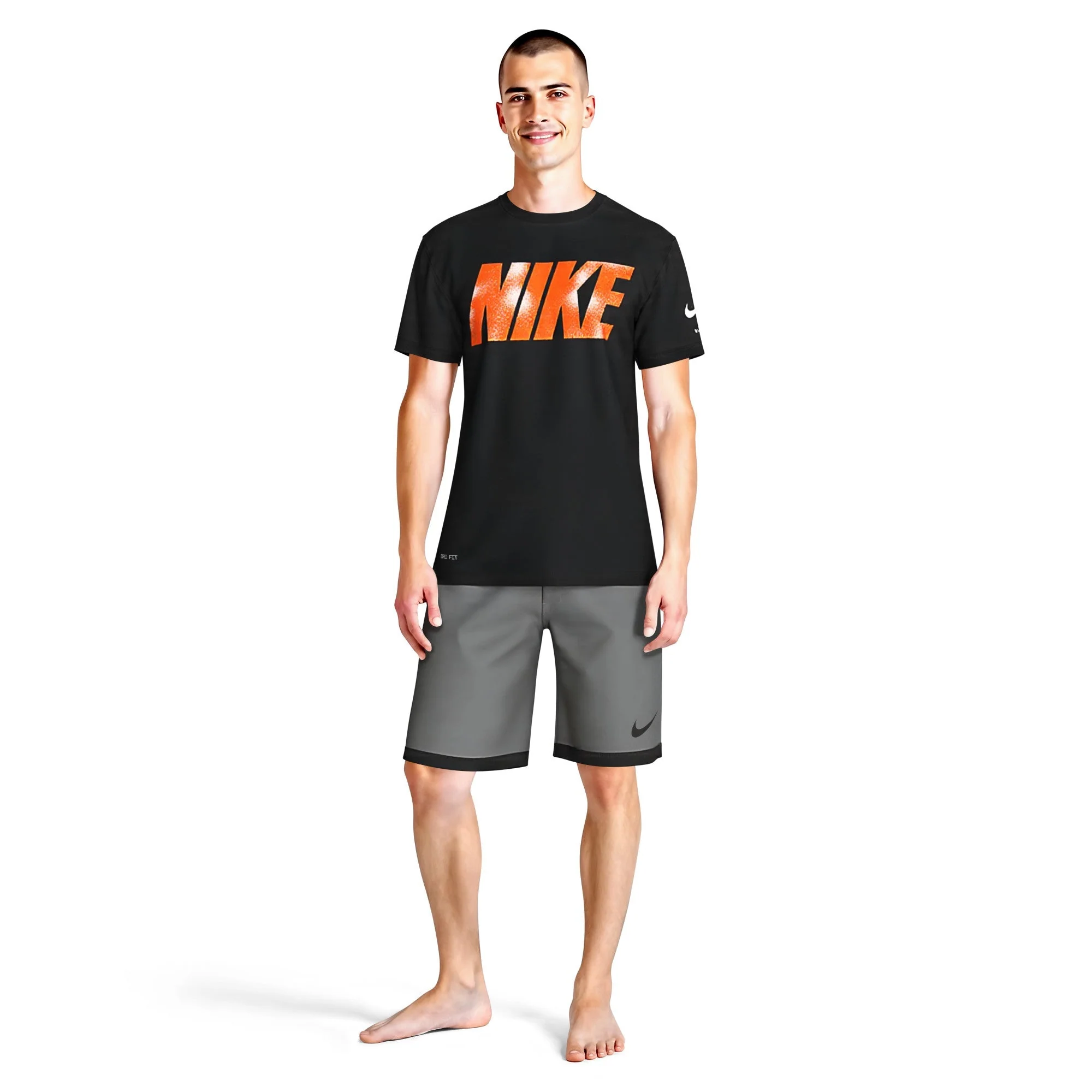 Nike Swim Men's Brand Blast Short Sleeve Hydroguard Top - Image 2