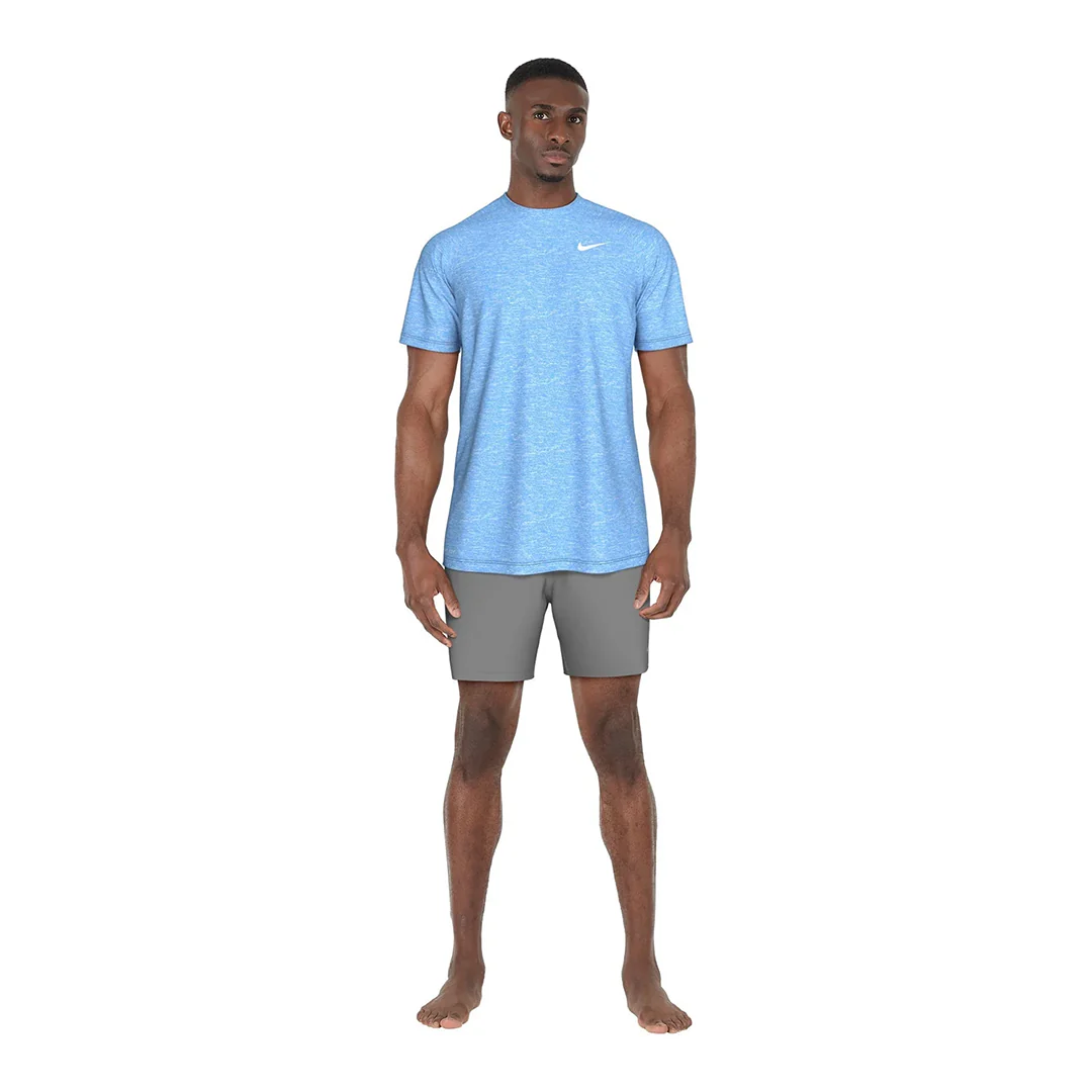 Nike Swim Men's Heather Short Sleeve Hydroguard Top - Image 19