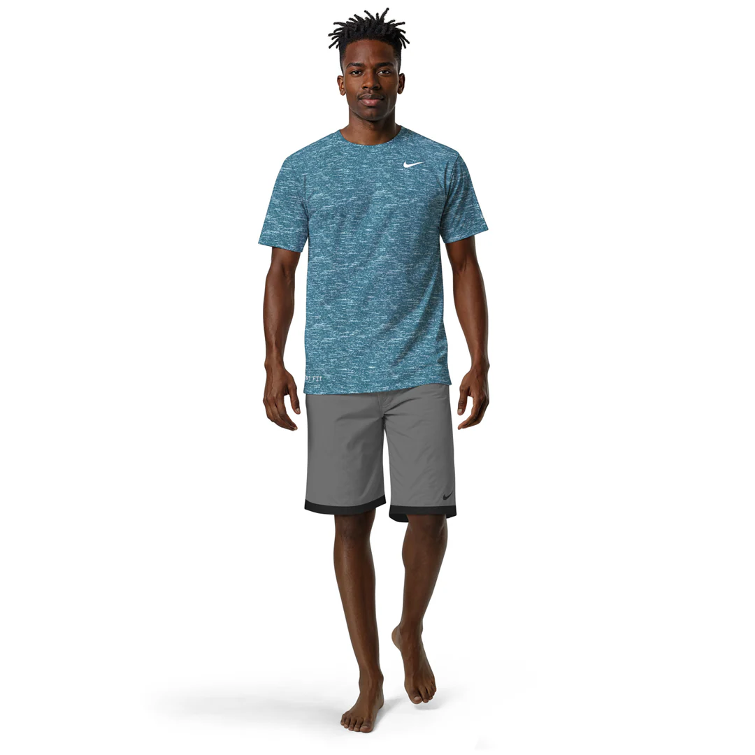 Nike Swim Men's Heather Short Sleeve Hydroguard Top - Image 38