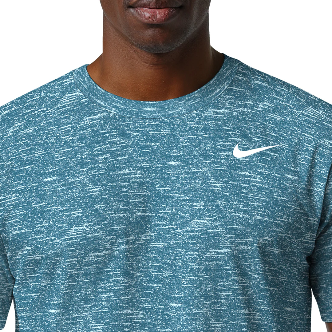 Nike Swim Men's Heather Short Sleeve Hydroguard Top - Image 39