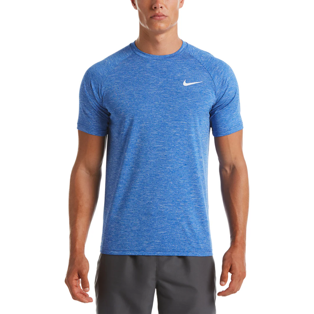 Nike Swim Men's Heather Short Sleeve Hydroguard Top - Image 42