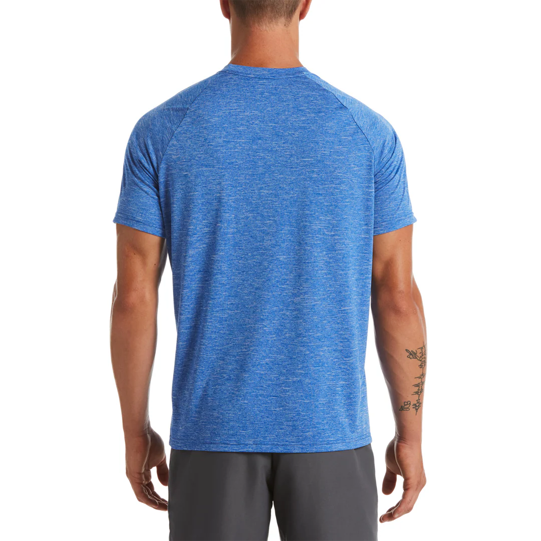Nike Swim Men's Heather Short Sleeve Hydroguard Top - Image 43