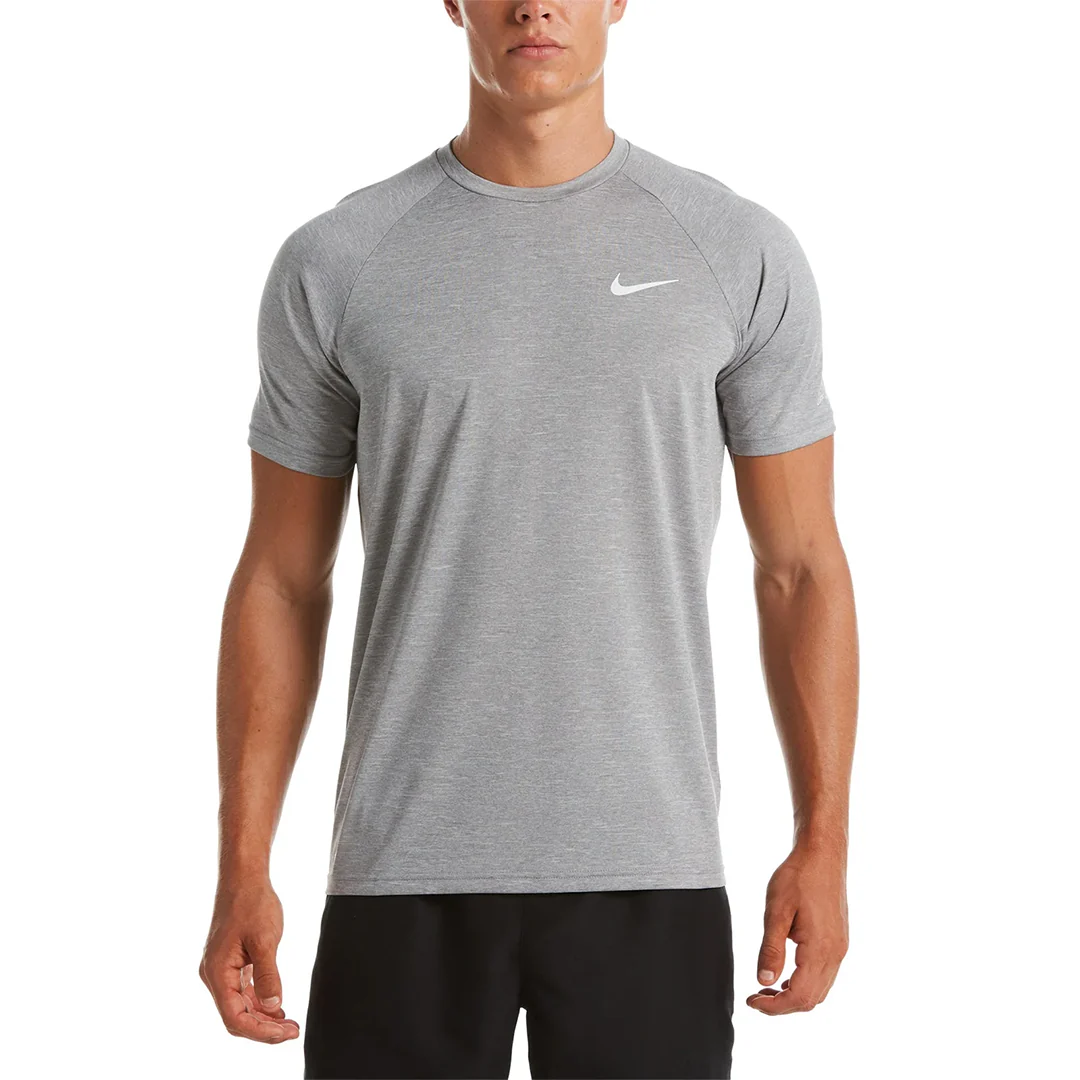 Nike Swim Men's Heather Short Sleeve Hydroguard Top - Image 6