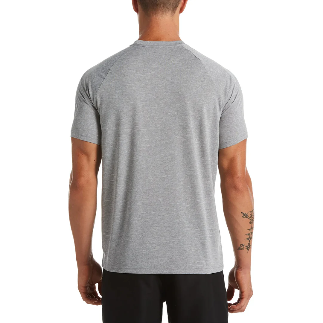Nike Swim Men's Heather Short Sleeve Hydroguard Top - Image 7