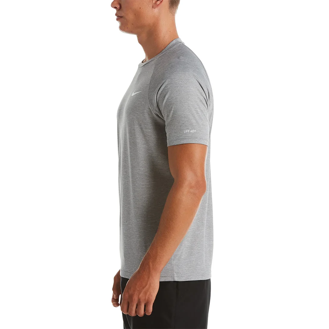 Nike Swim Men's Heather Short Sleeve Hydroguard Top - Image 8