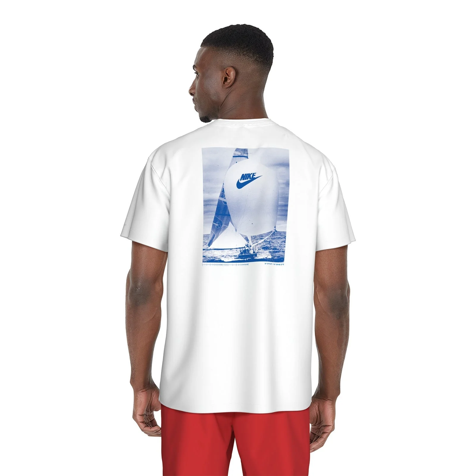 Nike Swim Men's Sailboat Short Sleeve Hydroguard Top - Image 10