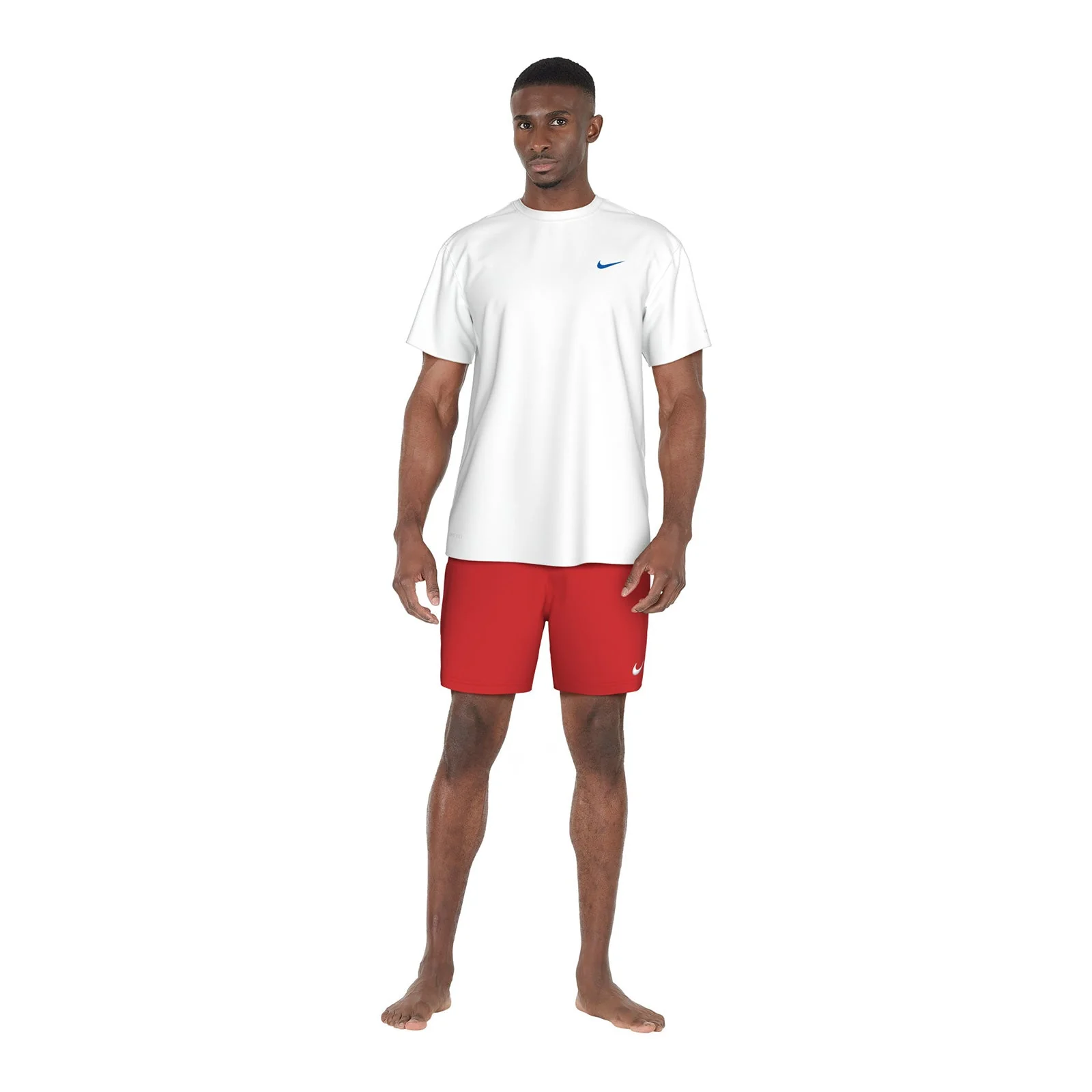 Nike Swim Men's Sailboat Short Sleeve Hydroguard Top - Image 11