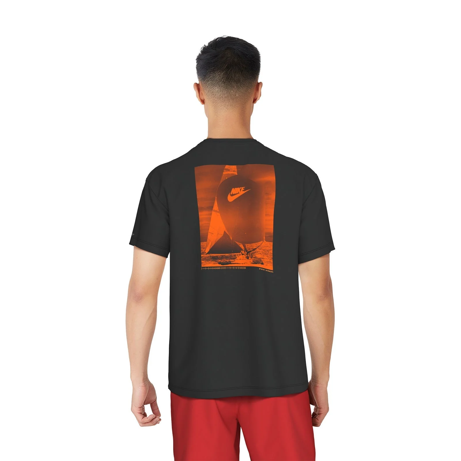 Nike Swim Men's Sailboat Short Sleeve Hydroguard Top - Image 2