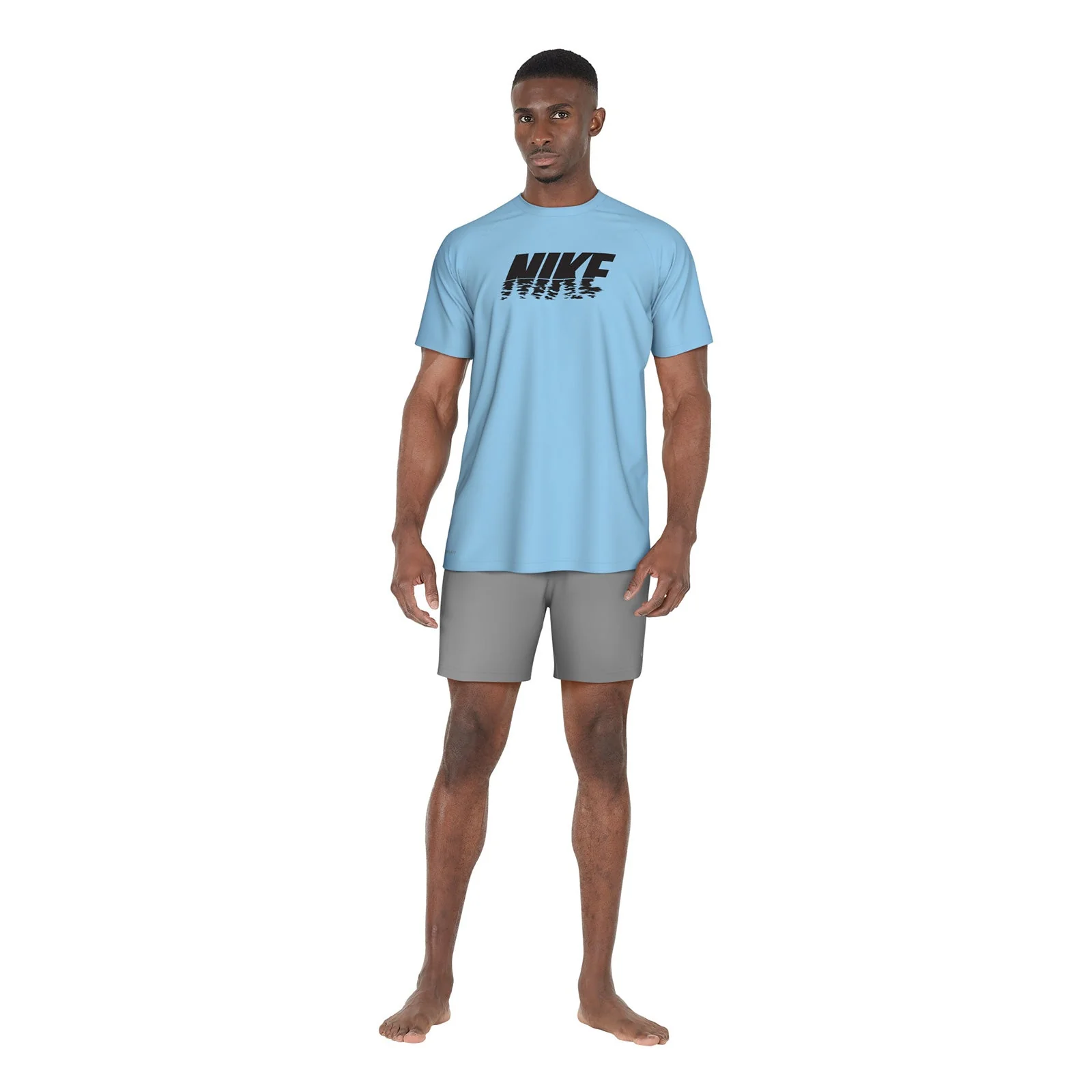 Nike Swim Men's Sunset Logo Short Sleeve Hydroguard Top - Image 11