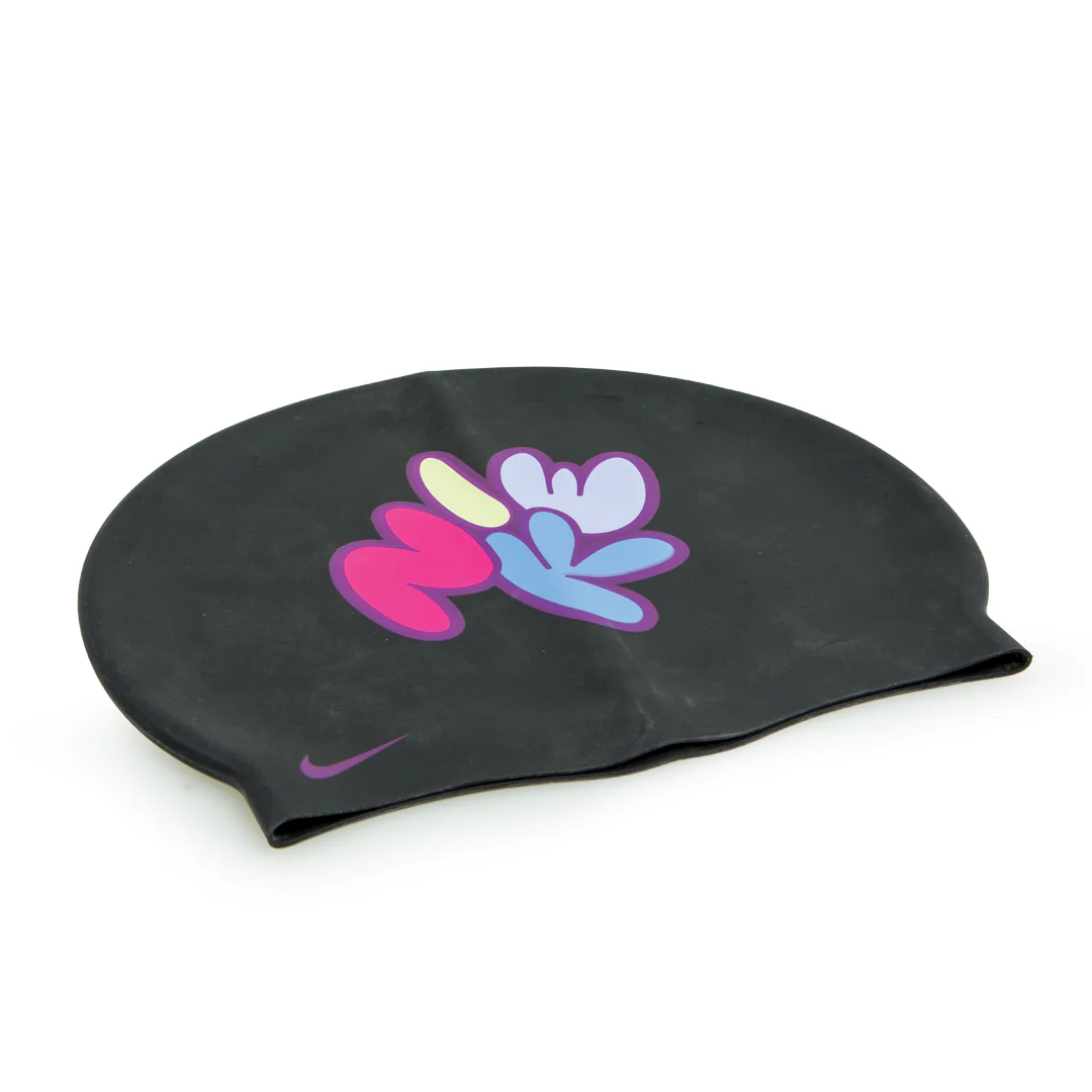 Nike Swim Multi Graphic Black Cap - Image 3