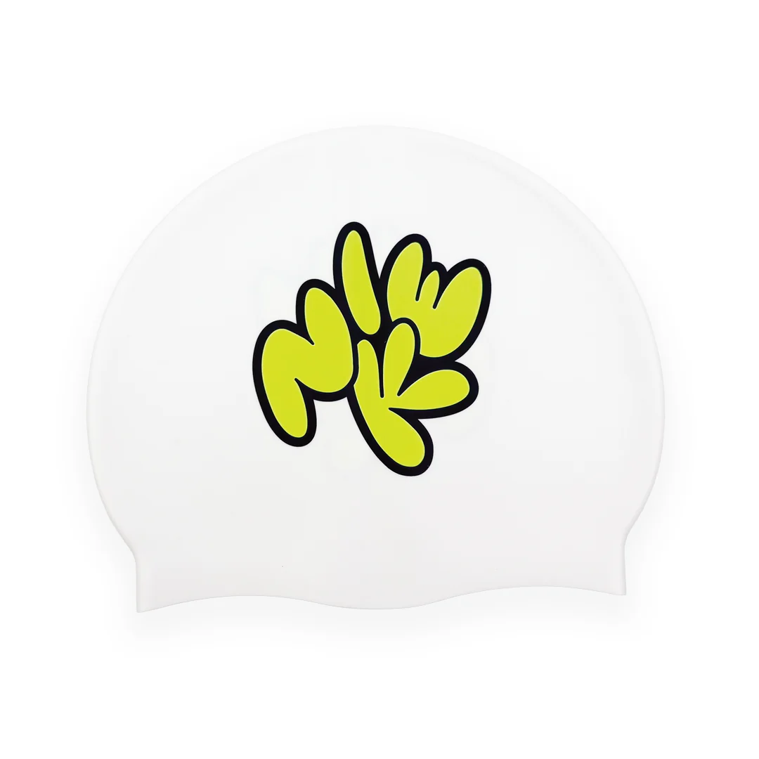 Nike Swim Multi Graphic White Cap - Image 2
