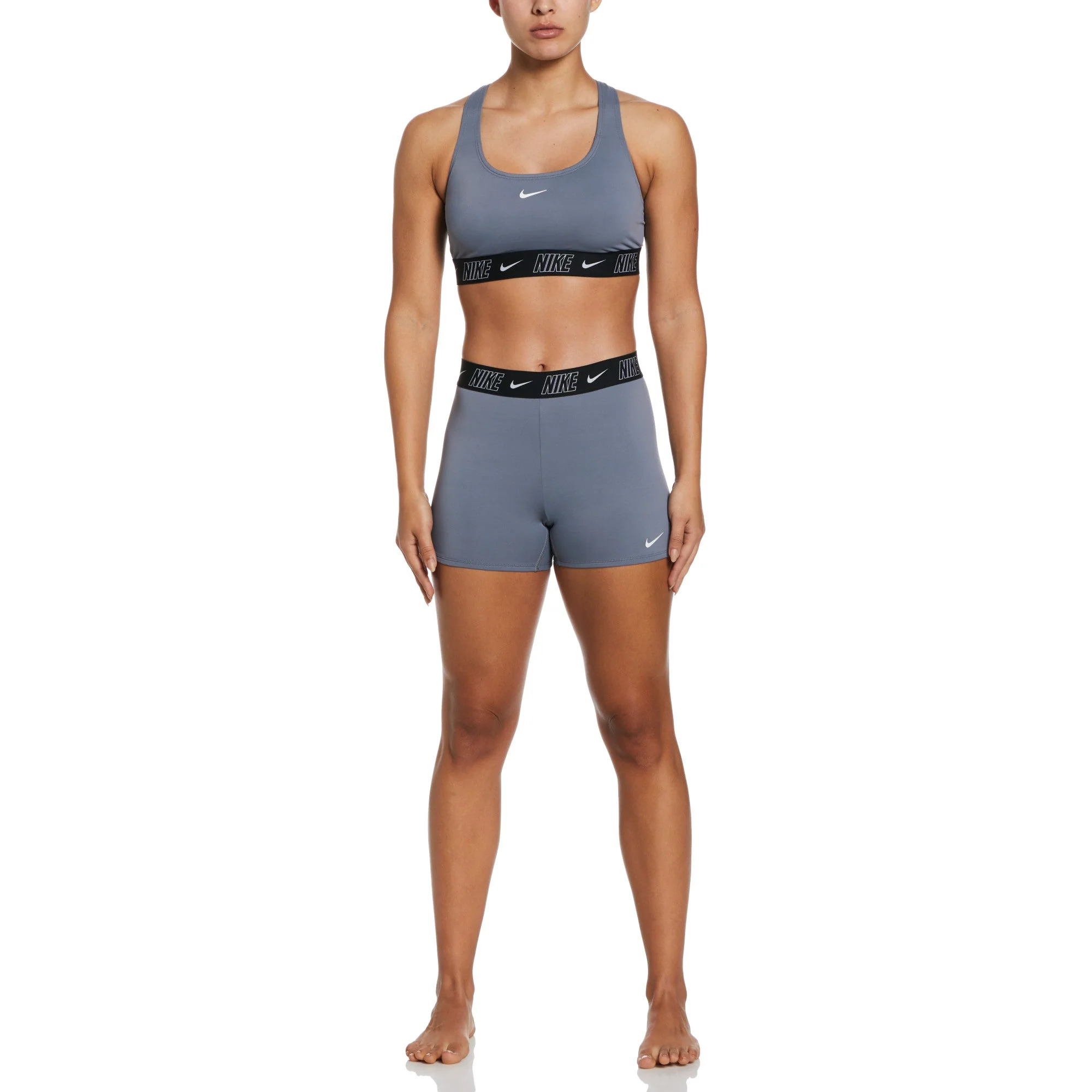 Nike Swim Women's Fusion Logo Tape Racerback Bikini Top - Image 4