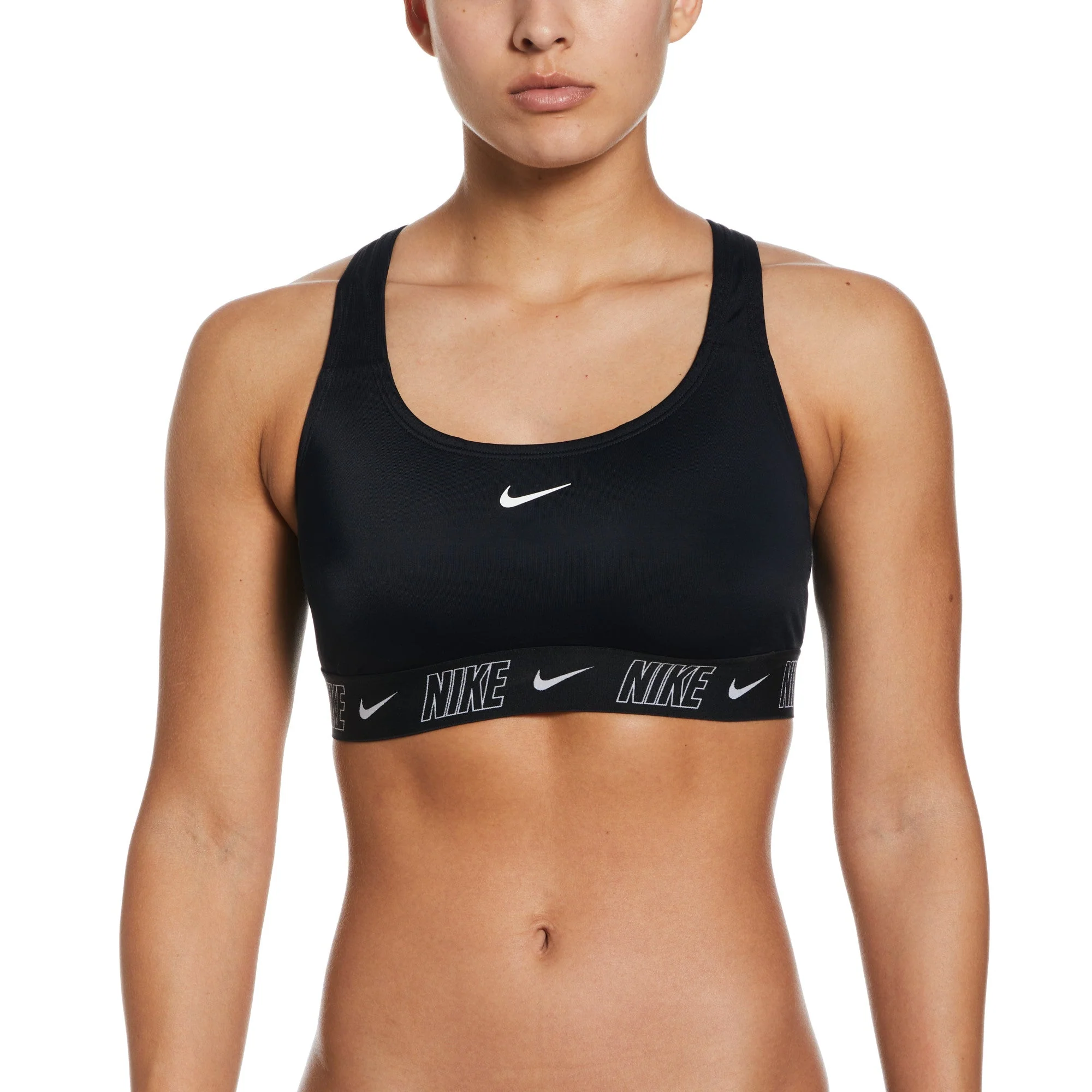 Nike Swim Women's Fusion Logo Tape Racerback Bikini Top - Image 5