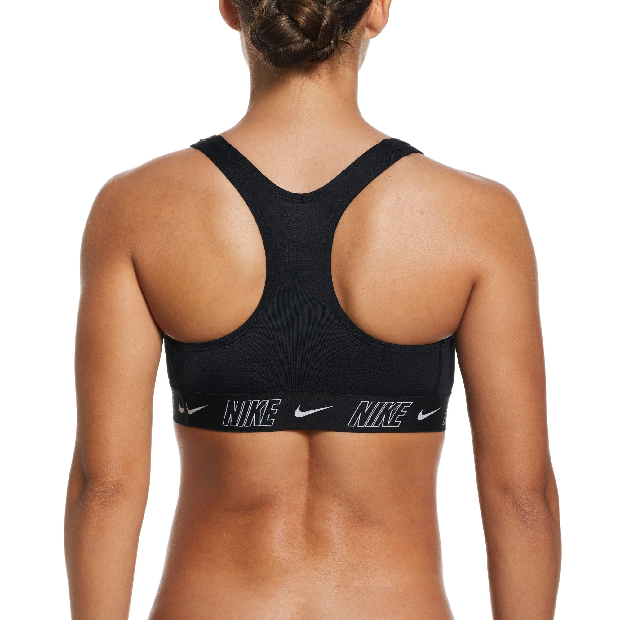 Nike Swim Women's Fusion Logo Tape Racerback Bikini Top - Image 6