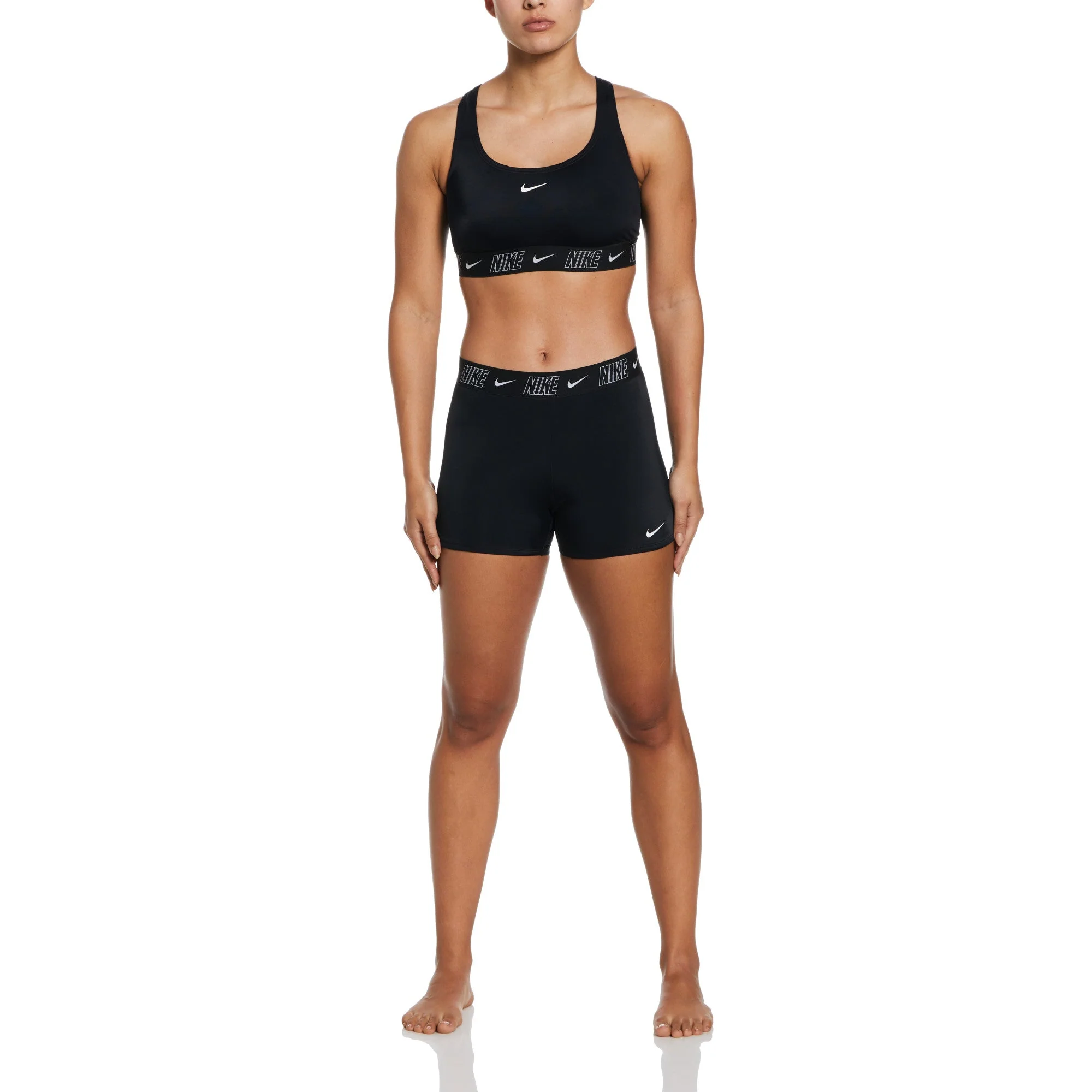 Nike Swim Women's Fusion Logo Tape Racerback Bikini Top - Image 8
